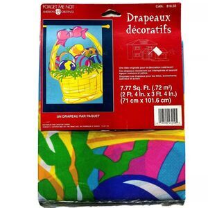 Easter Forget Me Not American Greetings  Outdoor Decorative Flag 2ft4in x 3ft4in